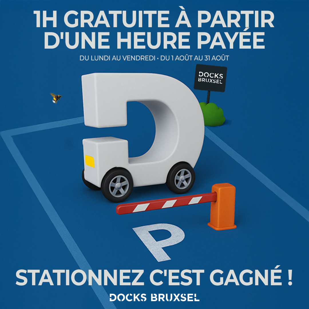1 Heure de parking offerte tout le mois d'août*