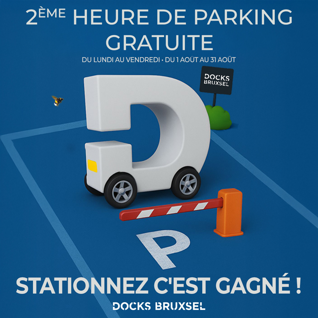 1 Heure de parking offerte tout le mois d'août*